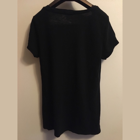 Gap Zombie Low Neck Fitted Classic Black T-shirt - Picture 4 of 4